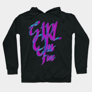 Girls on fire empowered women 3d Hoodie